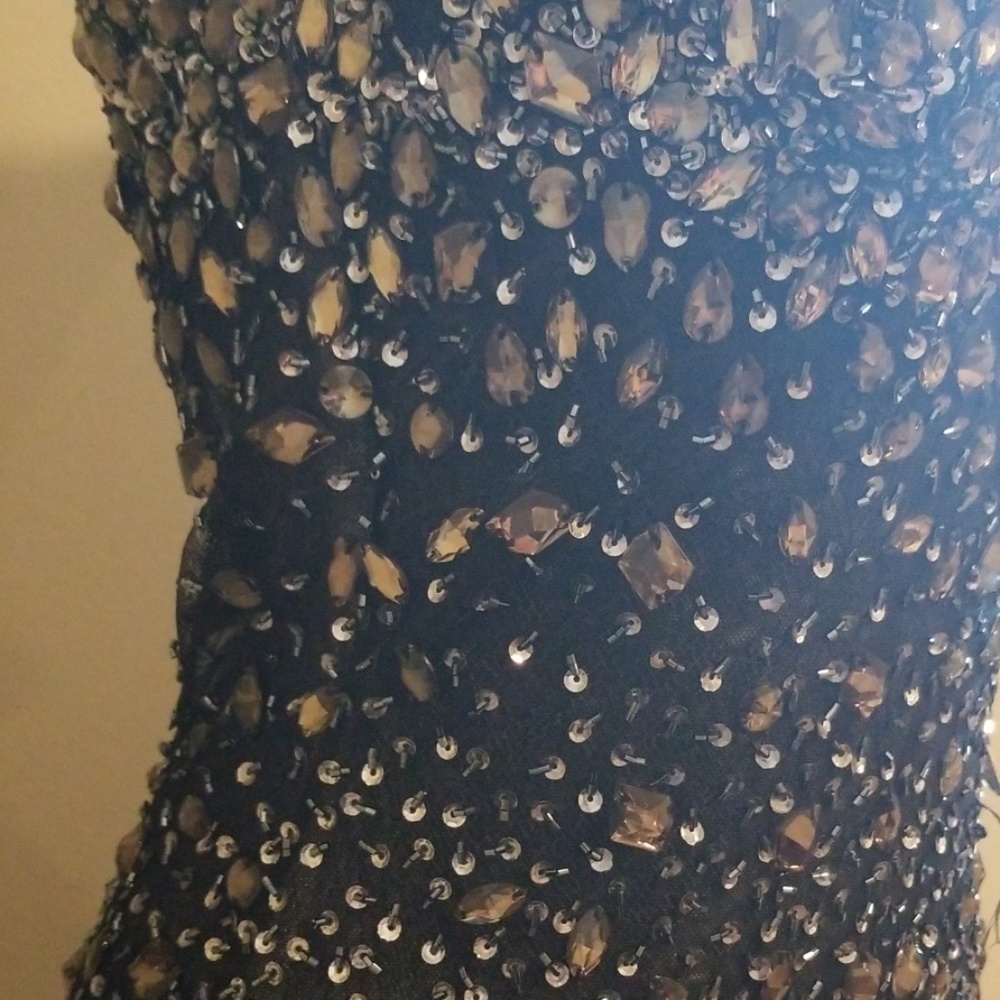 Jasz Couture black beaded prom dress - Picture 4 of 8